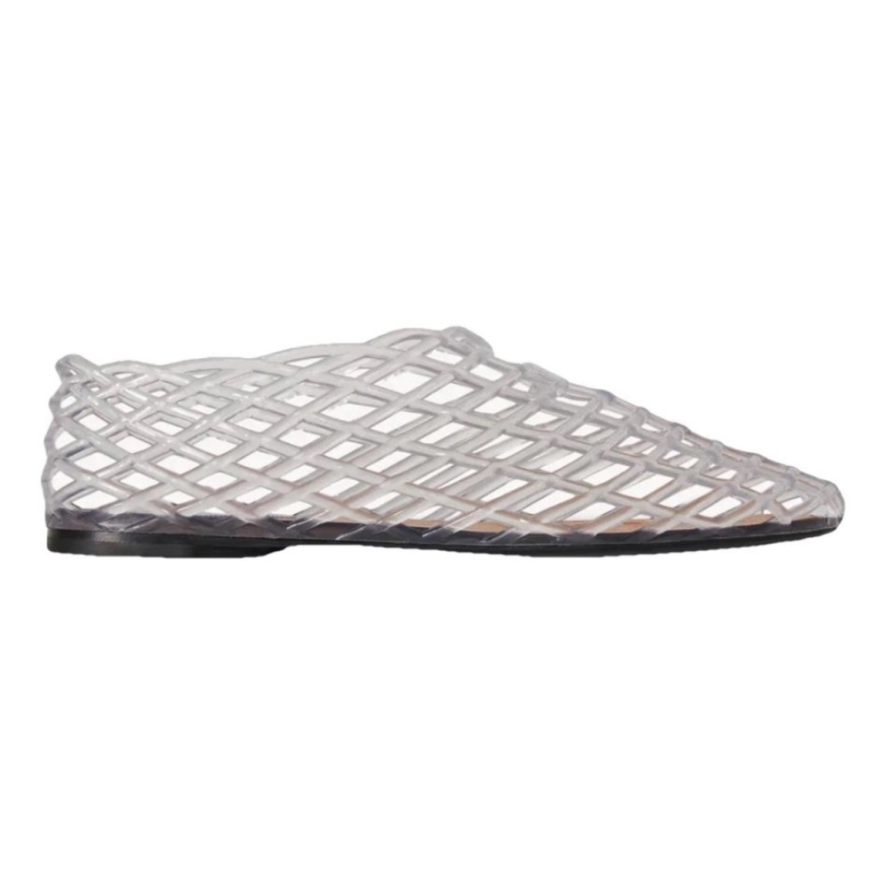 The Row Mara Jelly Vinyl Flats in Clear/White 37